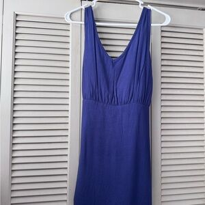 Elegant Blue Sleeveless Dress